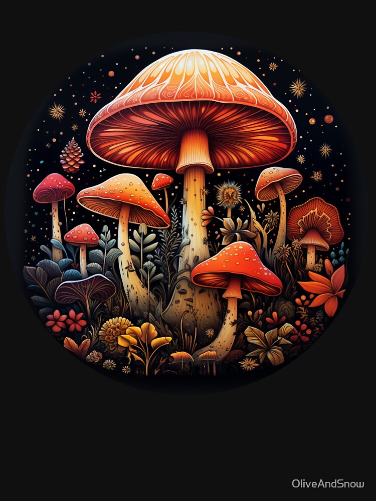 Psychedelic magic Mushroom fungus hunting by OliveAndSnow