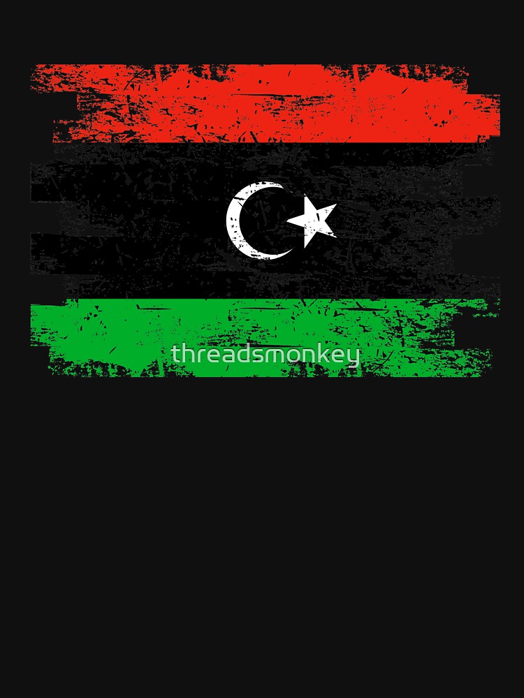 Libya Shirt Gift Country Flag Patriotic Travel Africa Light by threadsmonkey