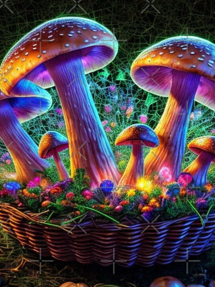 "Whimsical Wonderland: Cute Mushroom Delight Art Print" by Obinne