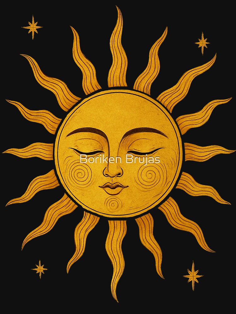 Vintage Celestial Sun by Boriken Brujas