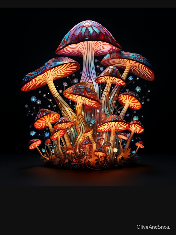 Fantasy Mushroom forest by OliveAndSnow