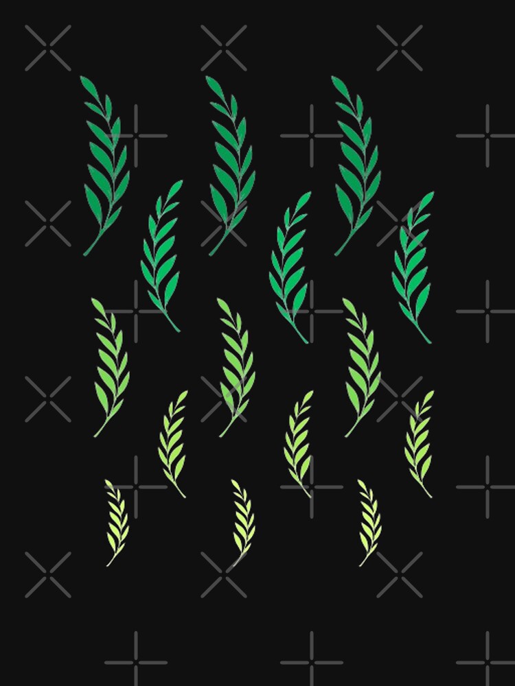 Leaf Pattern, Leaf Motif, Vibrant Gradient Leaves by Art Shimmers