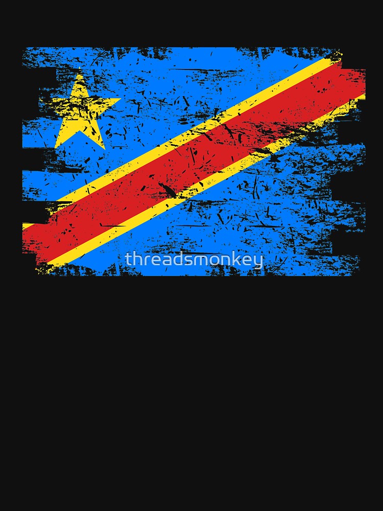 Democratic Congo Shirt Gift Country Flag Patriotic Travel Africa Light by threadsmonkey