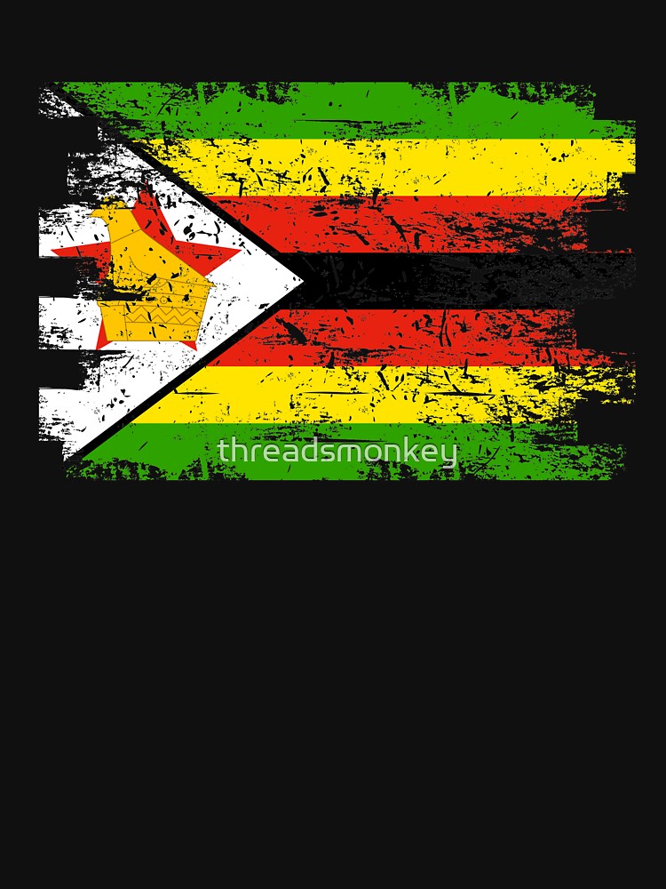 Zimbabwe Shirt Gift Country Flag Patriotic Travel Africa Light by threadsmonkey