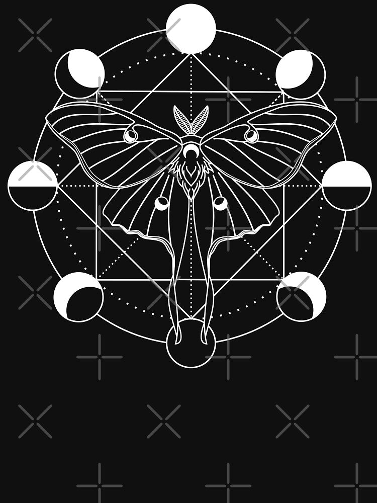 Luna Moth Moon Phase by RavenWake