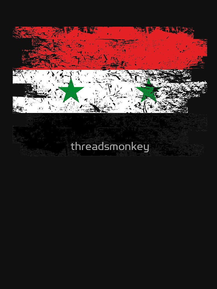 Syria Shirt Gift Country Flag Patriotic Travel Asia Light by threadsmonkey