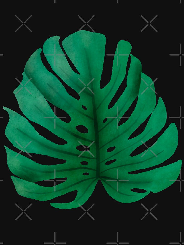 Green Monstera Leaf by marta-maria