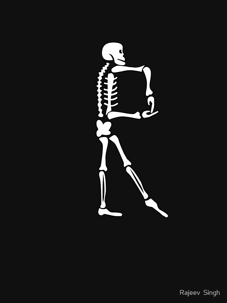 Skulls doing yoga initial monogram R by Rajeev  Singh