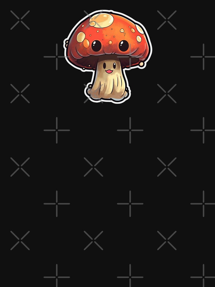 Anime Mushroom | Cute, Kawaii, Happy, Smiling, Aesthetic, Manga, Fungus, Fungi, Nature, Japanese, Cartoon, Love, Shroom, Toadstool, Goblincore by FantasySoul