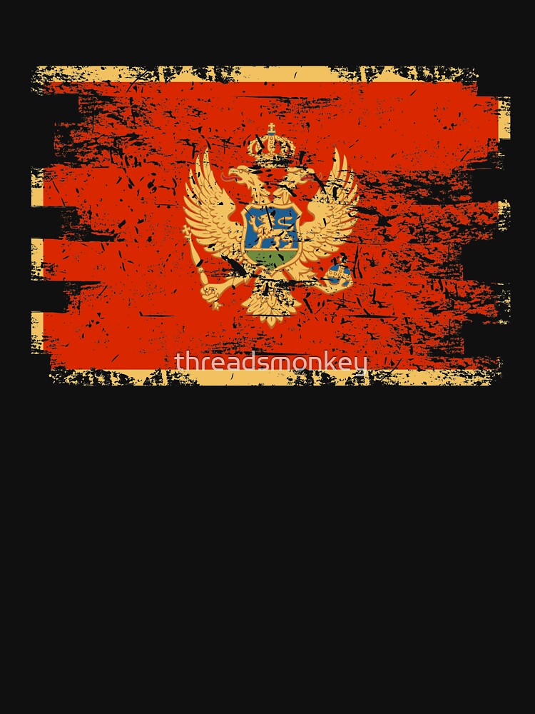 Montenegro Gift Country Flag Patriotic Travel Shirt Europe Light by threadsmonkey