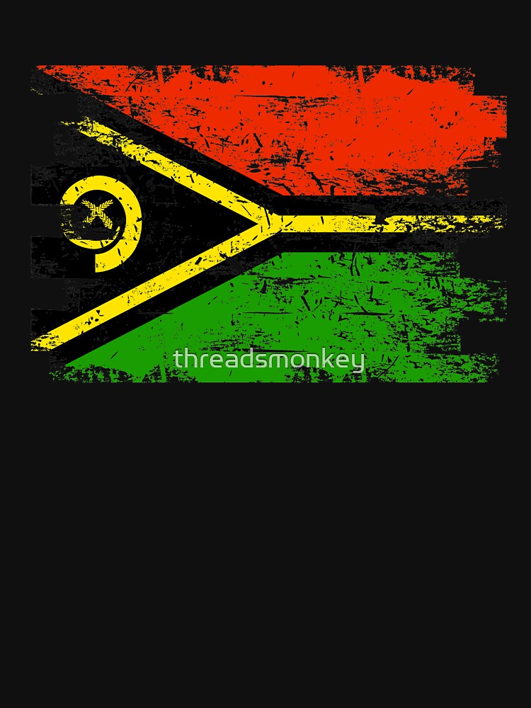 Vanuatu Shirt Gift Country Flag Patriotic Travel Oceania Light by threadsmonkey
