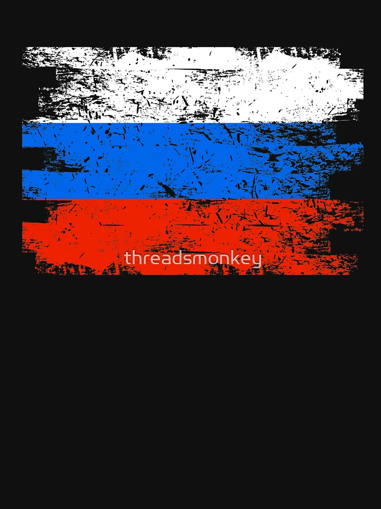 Russia Gift Country Flag Patriotic Travel Shirt Europe Light by threadsmonkey