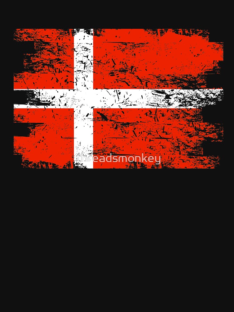 Denmark Gift Country Flag Patriotic Travel Shirt Europe Light by threadsmonkey
