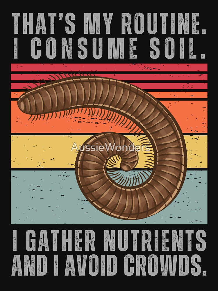 Millipede Retro Sunset | Millipede Vintage Retro Sunset | Retro Sunset Millipede by AussieWonders