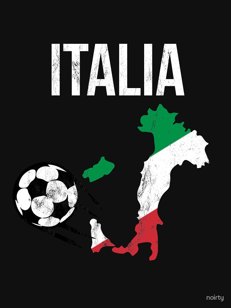 Italia Forza Azzurri - Italian Football Soccer Tee by noirty