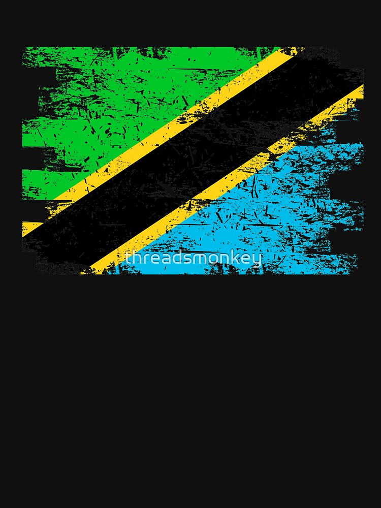 Tanzania Shirt Gift Country Flag Patriotic Travel Africa Light by threadsmonkey