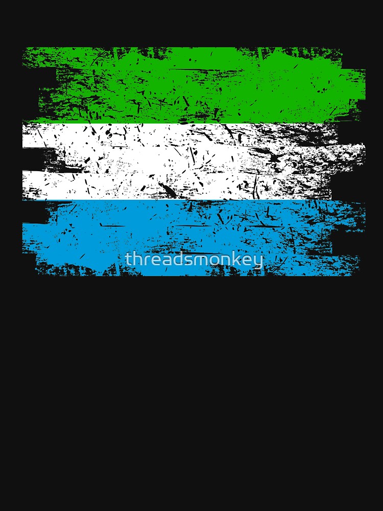 Sierra Leone Shirt Gift Country Flag Patriotic Travel Africa Light by threadsmonkey