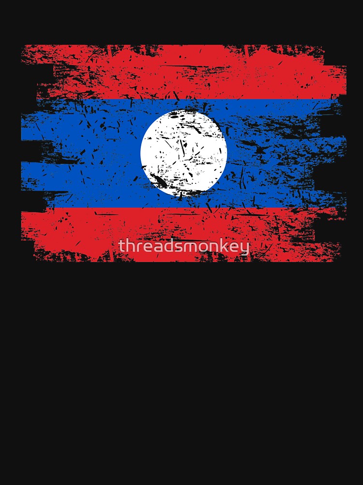 Laos Shirt Gift Country Flag Patriotic Travel Asia Light by threadsmonkey