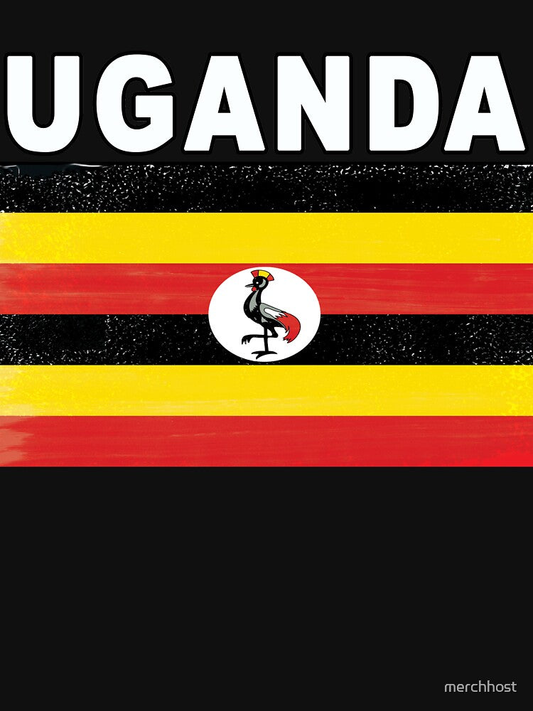 Uganda Distressed Flag Soccer Design by merchhost
