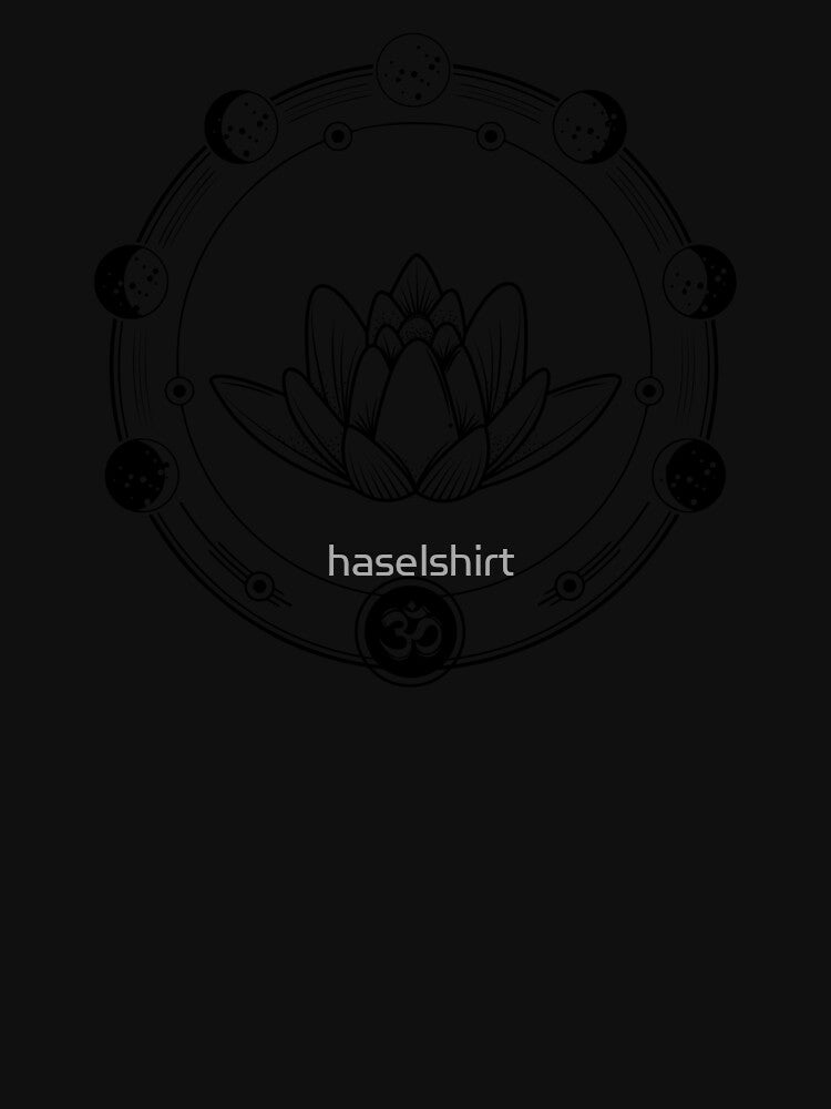 Moon Phases Lotus Moon Luna Gazing Gift by haselshirt