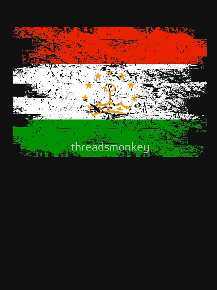 Tajikistan Shirt Gift Country Flag Patriotic Travel Asia Light by threadsmonkey