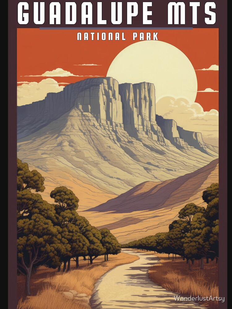 Guadaluper MTS National Park Sunset by WanderlustArtsy