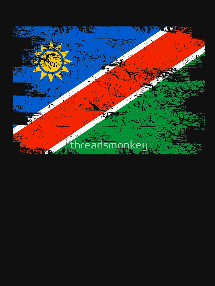 Namibia Shirt Gift Country Flag Patriotic Travel Africa Light by threadsmonkey