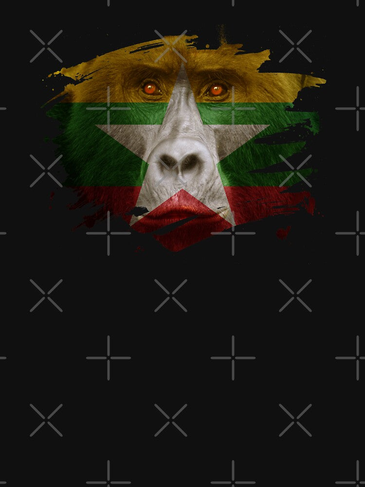 Myanmar Gorilla Flag by ockshirts