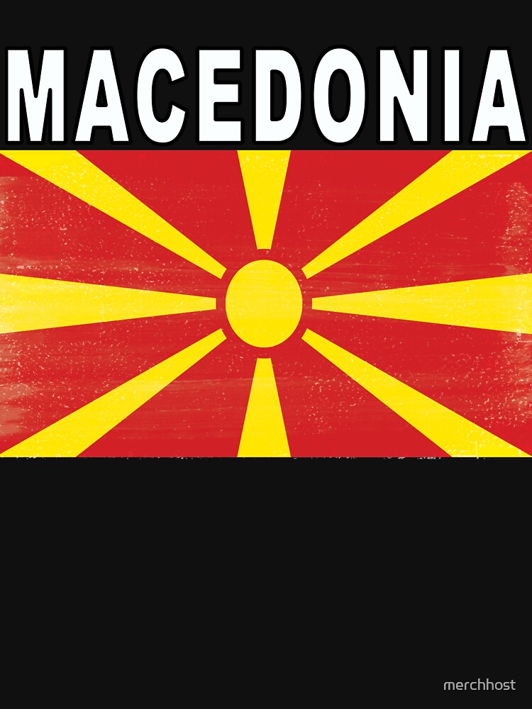 Macedonian Distressed Flag Soccer Team by merchhost