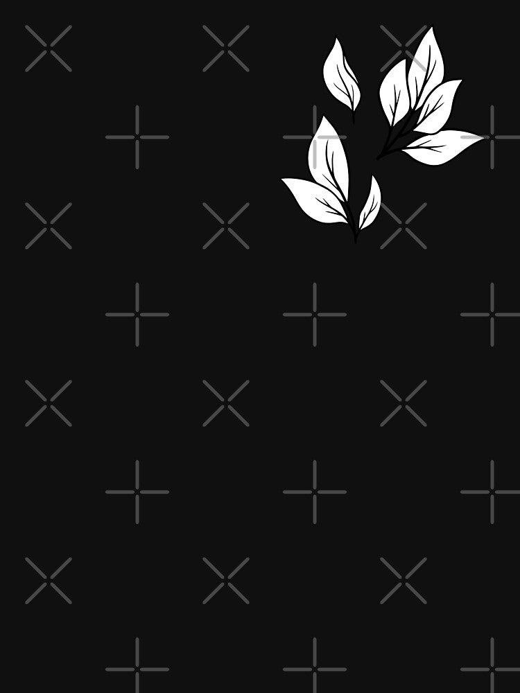 Elegant White Leaf Design on White Background – Minimalist Leaf Art by UniGift