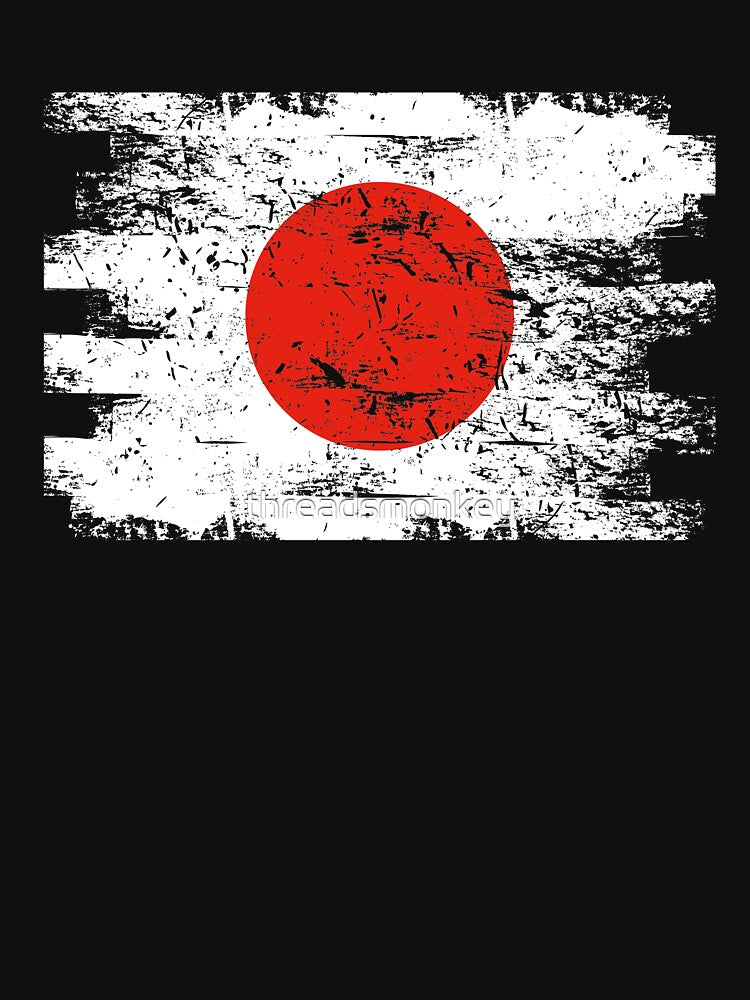 Japan Shirt Gift Country Flag Patriotic Travel Asia Light by threadsmonkey