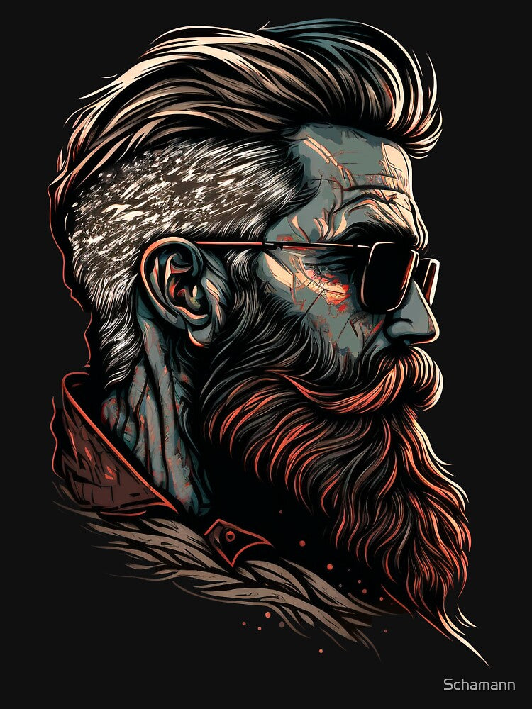 Beard Man Graphics by Schamann