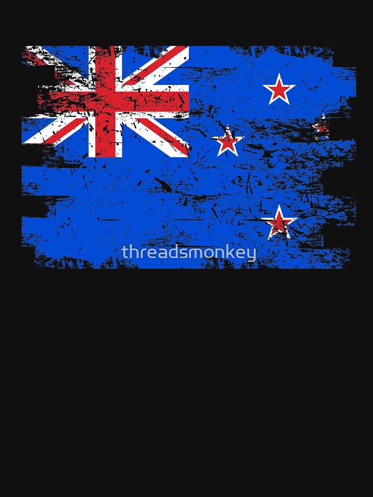 New Zealand Shirt Gift Country Flag Patriotic Travel Oceania Light by threadsmonkey