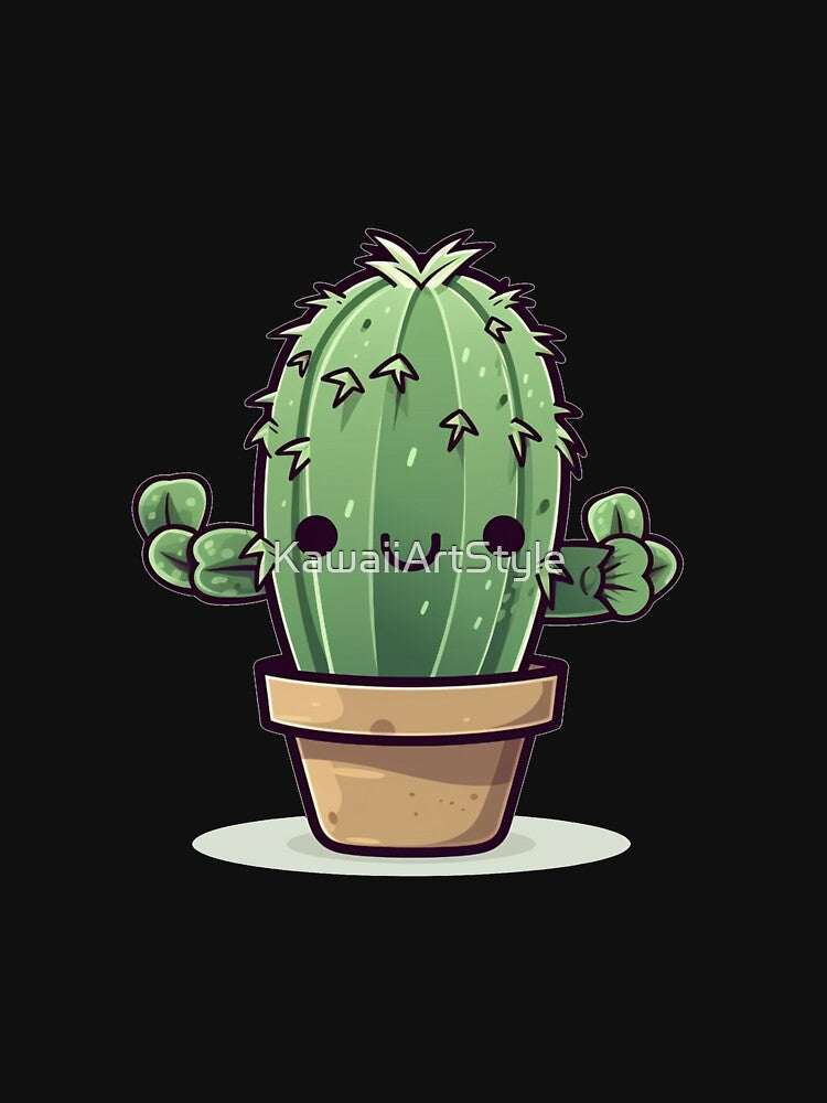 Happy Kawaii Chibi Cactus by KawaiiArtStyle