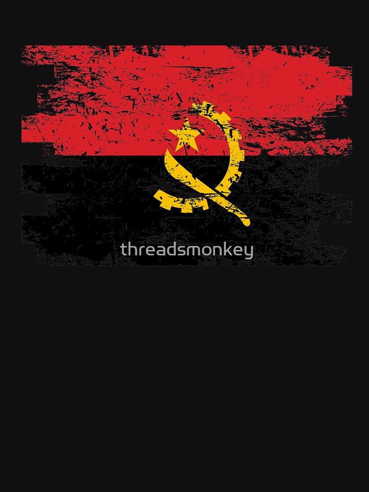 Angola Shirt Gift Country Flag Patriotic Travel Africa Light by threadsmonkey