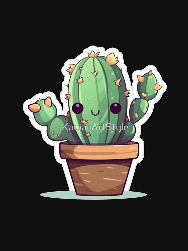 Happy Kawaii Cactus by KawaiiArtStyle