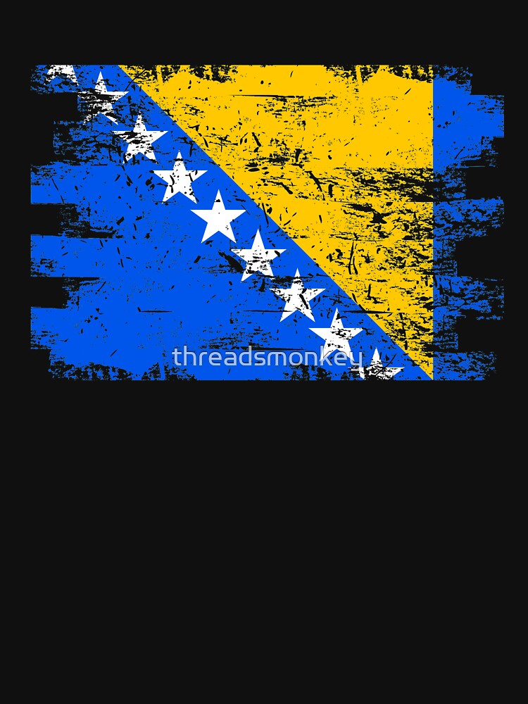 Bosnia Herzegovina Gift Country Flag Patriotic Travel Shirt Europe Light by threadsmonkey
