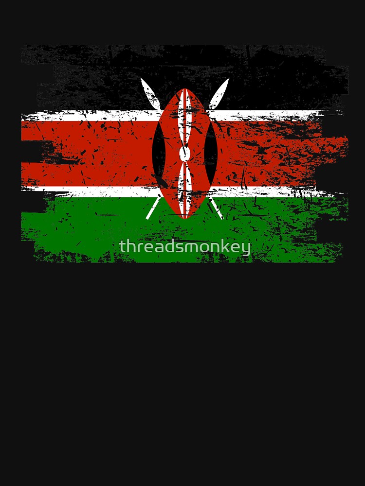 Kenya Shirt Gift Country Flag Patriotic Travel Africa Light by threadsmonkey
