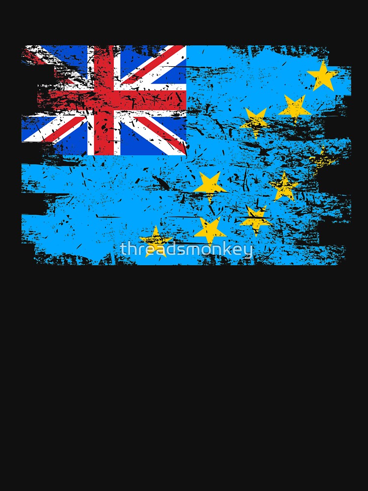 Tuvalu Shirt Gift Country Flag Patriotic Travel Oceania Light by threadsmonkey
