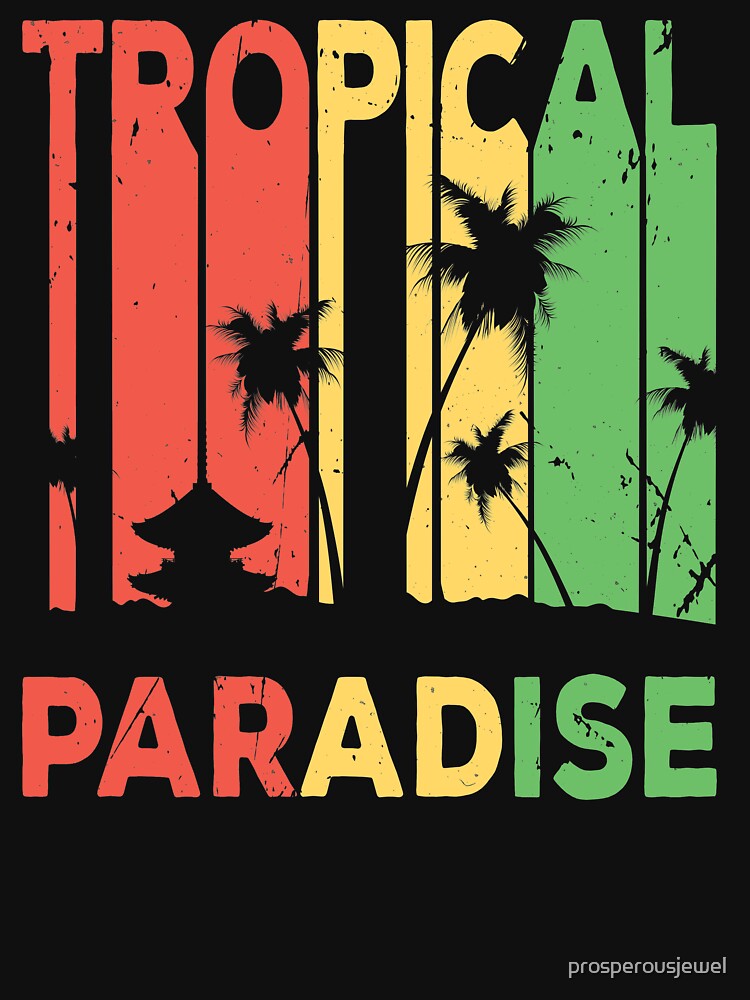 Tropical Paradise Vintage Retro by Elixir Designs