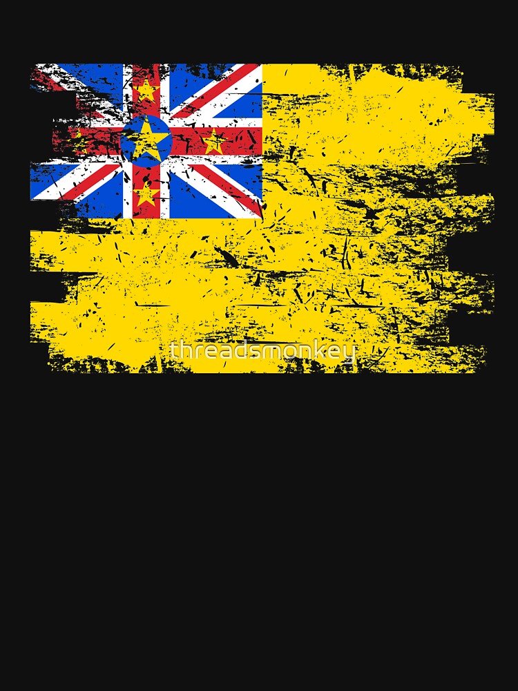 Niue Shirt Gift Country Flag Patriotic Travel Oceania Light by threadsmonkey