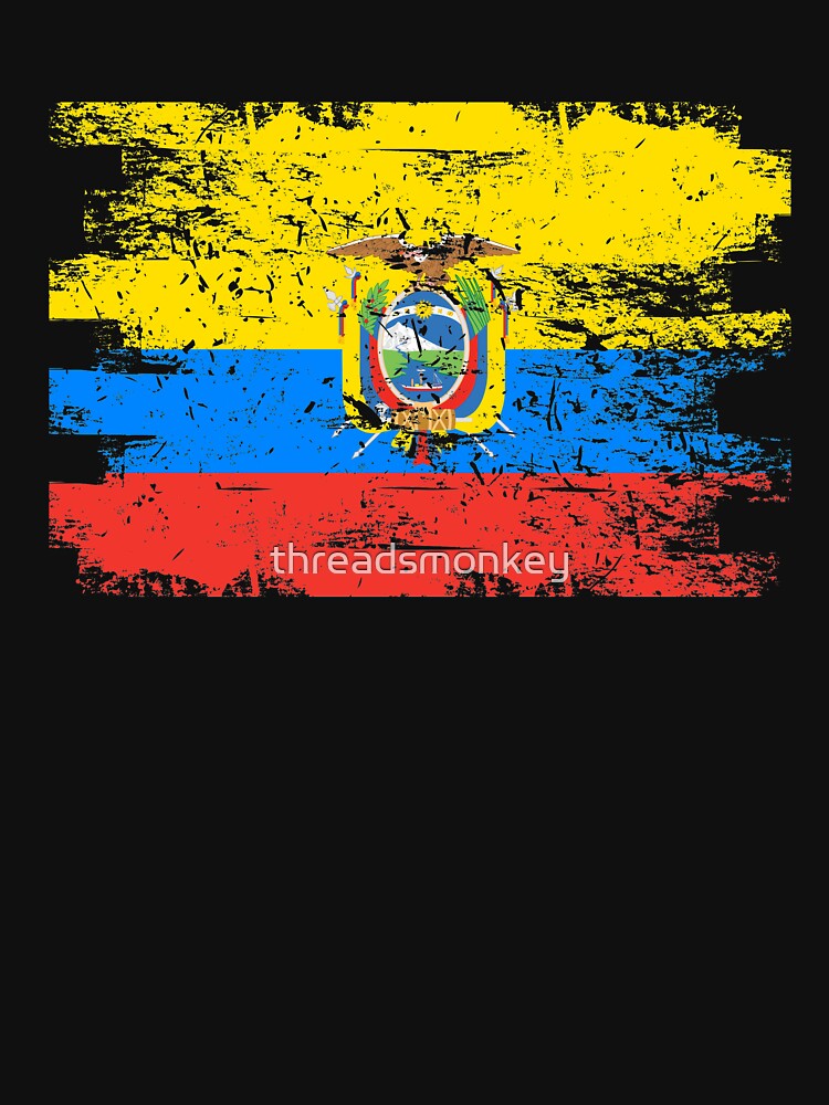 Ecuador Flag Gift Country Patriotic Travel Shirt Americas Light by threadsmonkey