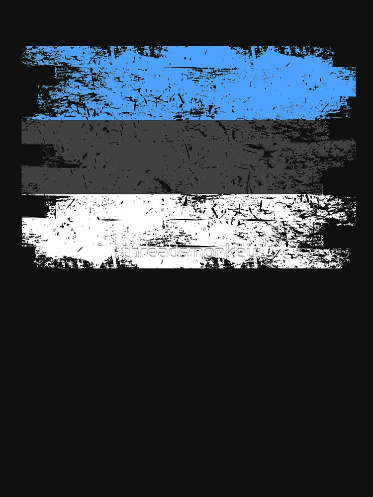 Estonia Gift Country Flag Patriotic Travel Shirt Europe Light by threadsmonkey