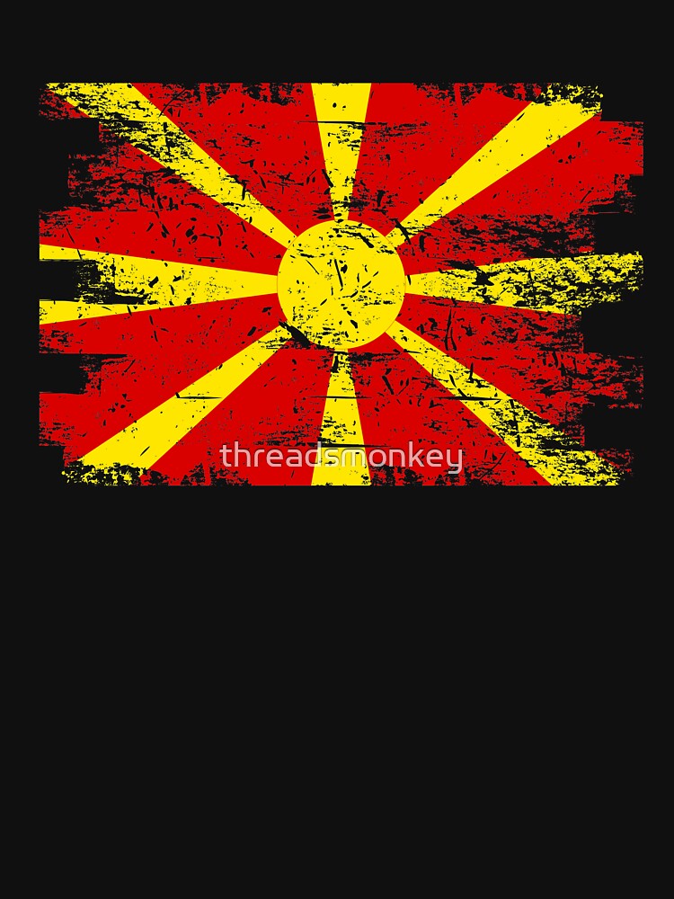 Macedonia Gift Country Flag Patriotic Travel Shirt Europe Light by threadsmonkey