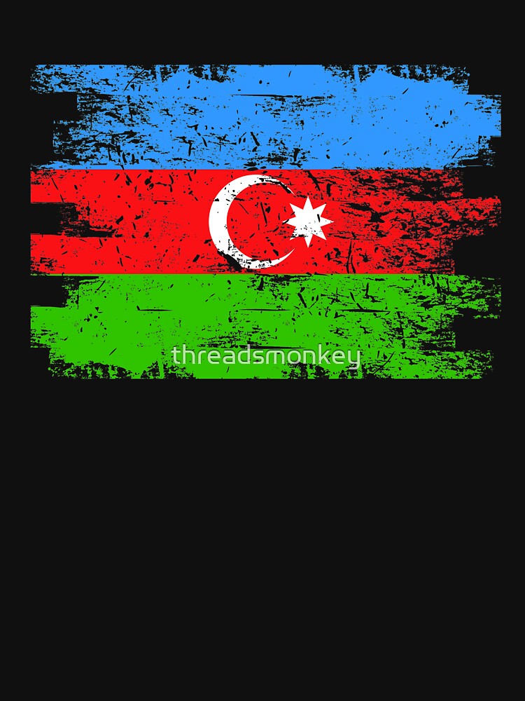 Azerbaijan Gift Country Flag Patriotic Travel Shirt Europe Light by threadsmonkey