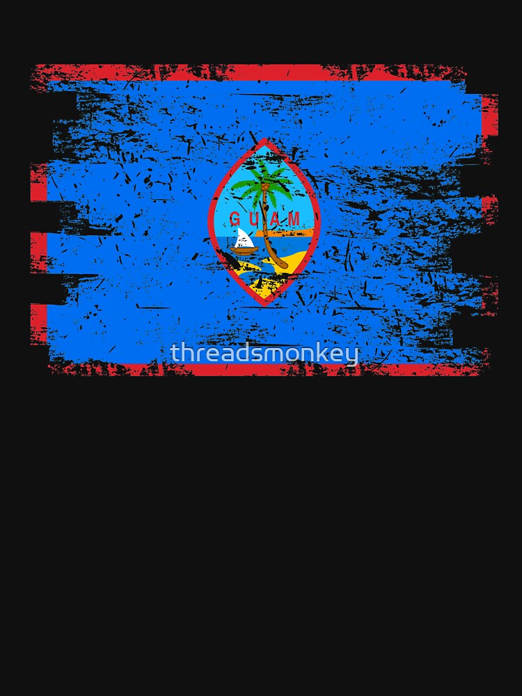 Guam Shirt Gift Country Flag Patriotic Travel Oceania Light by threadsmonkey