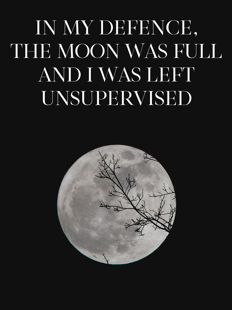 The Moon Full And I Was Left Unsupervised by thetshirtworks