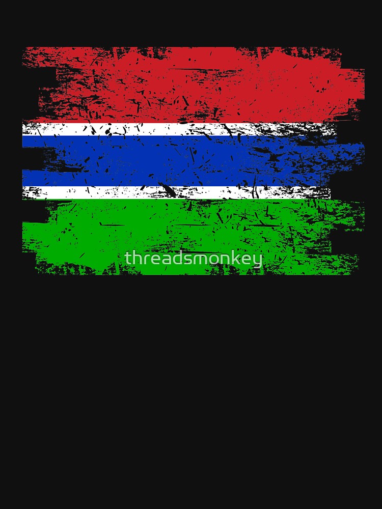 Gambia Shirt Gift Country Flag Patriotic Travel Africa Light by threadsmonkey