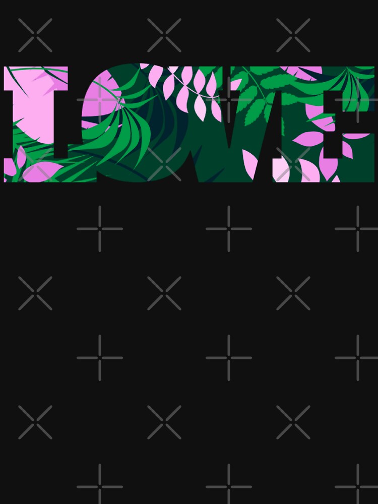 Wild Colorful Tropical pink Leaves Pattern on Green by GraphicsClub