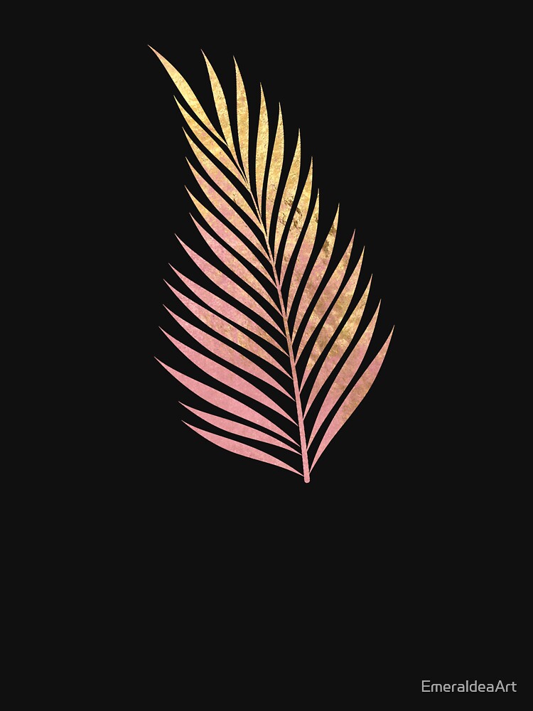 Rosegold leaf by EmeraldeaArt